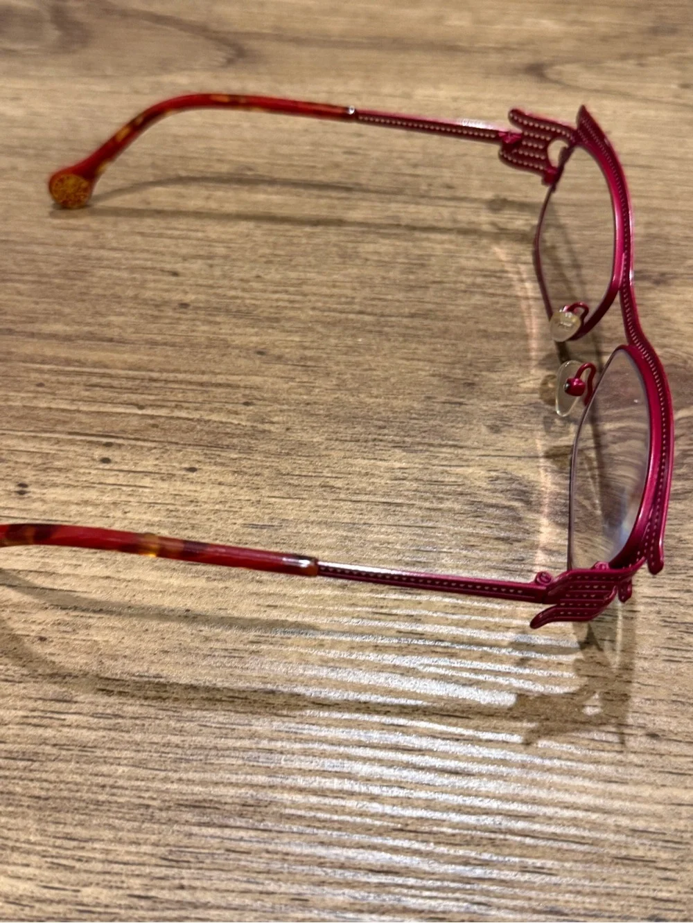 BOZ by J.F. Rey Eyeglasses FRAMES Rectangular 52-17-129 Red White Flair